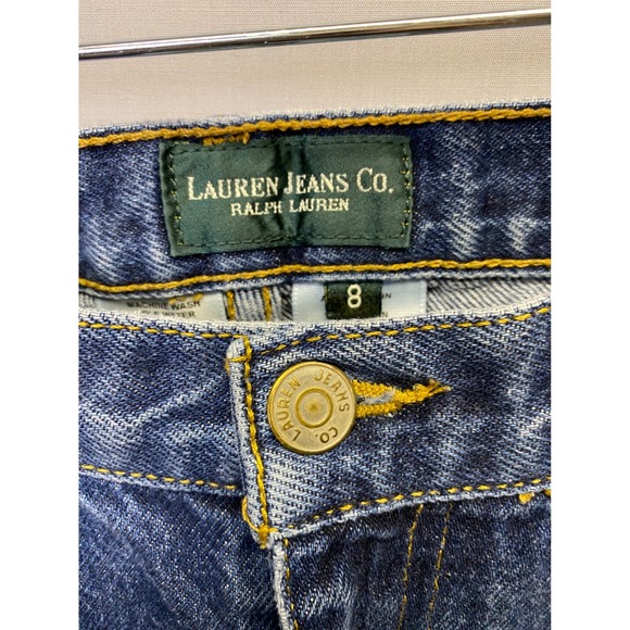 Lauren Ralph Lauren Jeans Women's 8 Blue Straight Leg Classic Denim Timeless - Picture 2 of 9